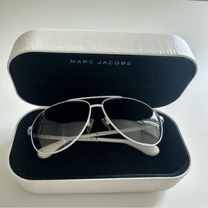 Marc by Marc Jacobs White Aviator Sunglasses